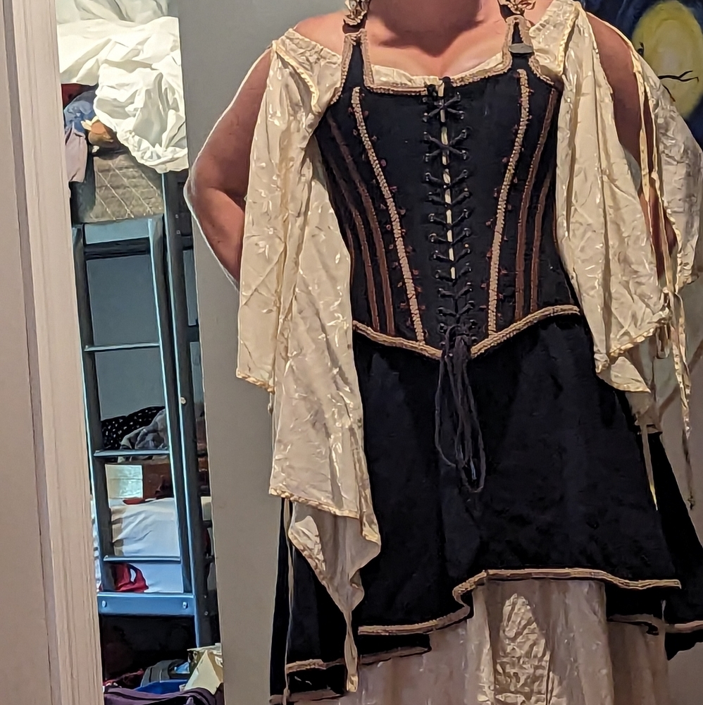 Corset and bustle